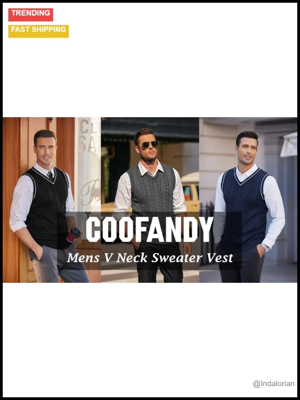 Men's Sweater Vest V Neck Slim Fit Casual Sleeveless Twisted Knitted Pullover